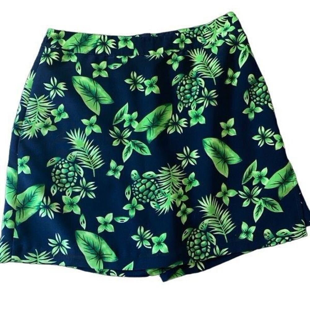 EP Pro size 8 jungle print golf skirt shorts green blue